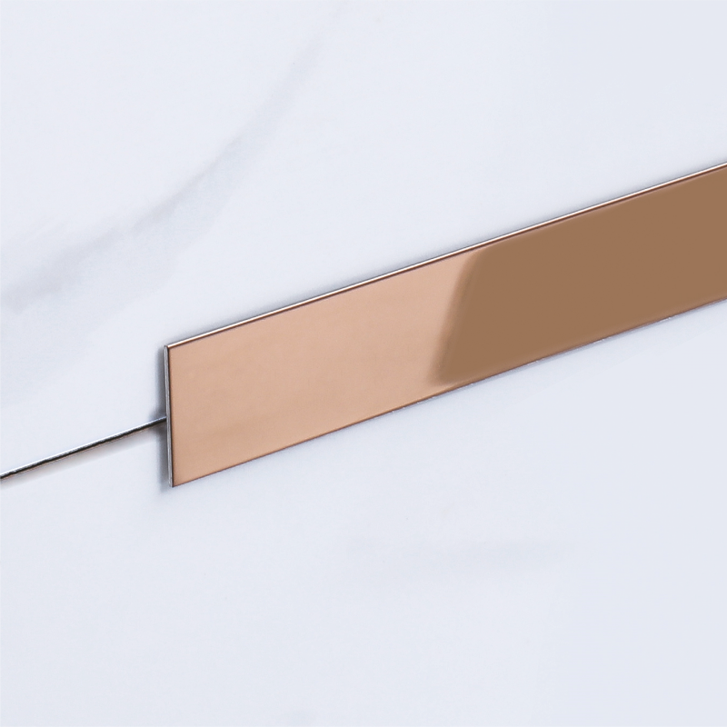 Полоса Нержавеющая сталь Juliano Tile Trim SP117-3S-50W (3000мм) Rose Gold полированная