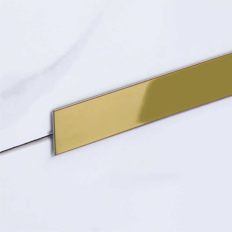 Полоса Нержавеющая сталь Juliano Tile Trim SP117-2S-50W (3000мм) Gold полированная