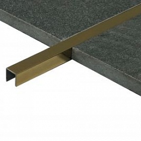 Профиль Juliano Tile Trim SUP10-2S-10H Gold  полированный (2700мм)