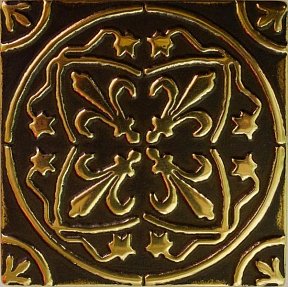 Латунная вставка Флоренция 75x75 Бронза