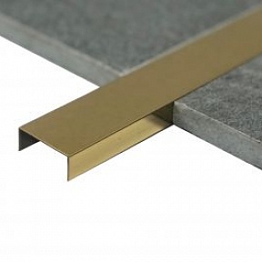 Профиль Juliano Tile Trim SUP25-2S-10H Gold полированный (2440мм)