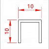 Профиль Juliano Tile Trim SUP10-2B-10H Gold  матовый (2440мм)#2